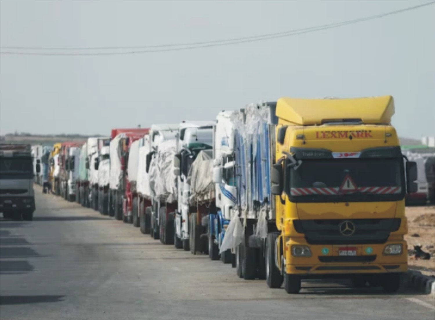 غزہ میں جنگ بندی کے بعد امدادی سامان کی ترسیل کا آغاز