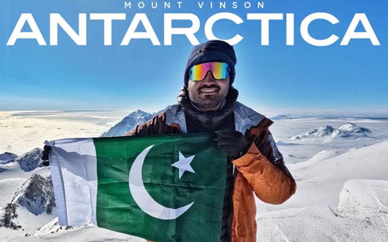 پاکستانی اسد علی نے انٹارکٹیکا کی بلند ترین چوٹی ونسن سر کر لی