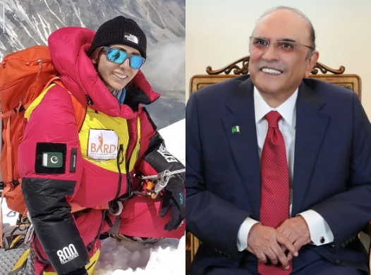 دنیا کی تیسری بلند ترین چوٹی سر کرنے پر صدر مملکت کی نائلہ کیانی کو مبارکباد