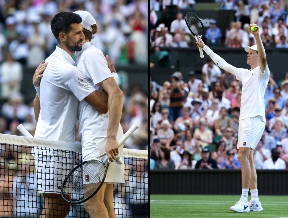 نوواک جوکووچ ومبلڈن 2025 سے باہر، جینک سِنر نے فائنل میں جگہ بنا لی