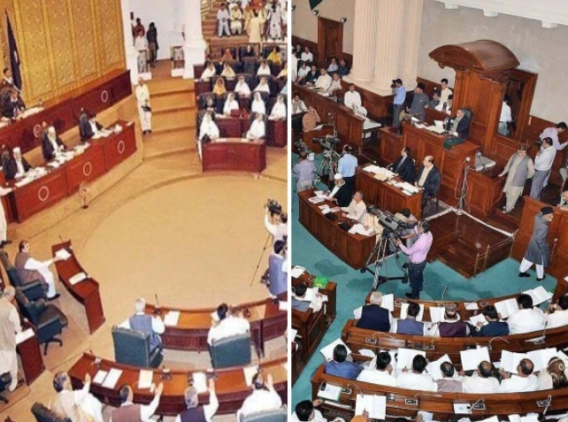 خیبر پختونخوا اور پنجاب اسمبلیوں میں سینیٹ الیکشن کی پولنگ جاری