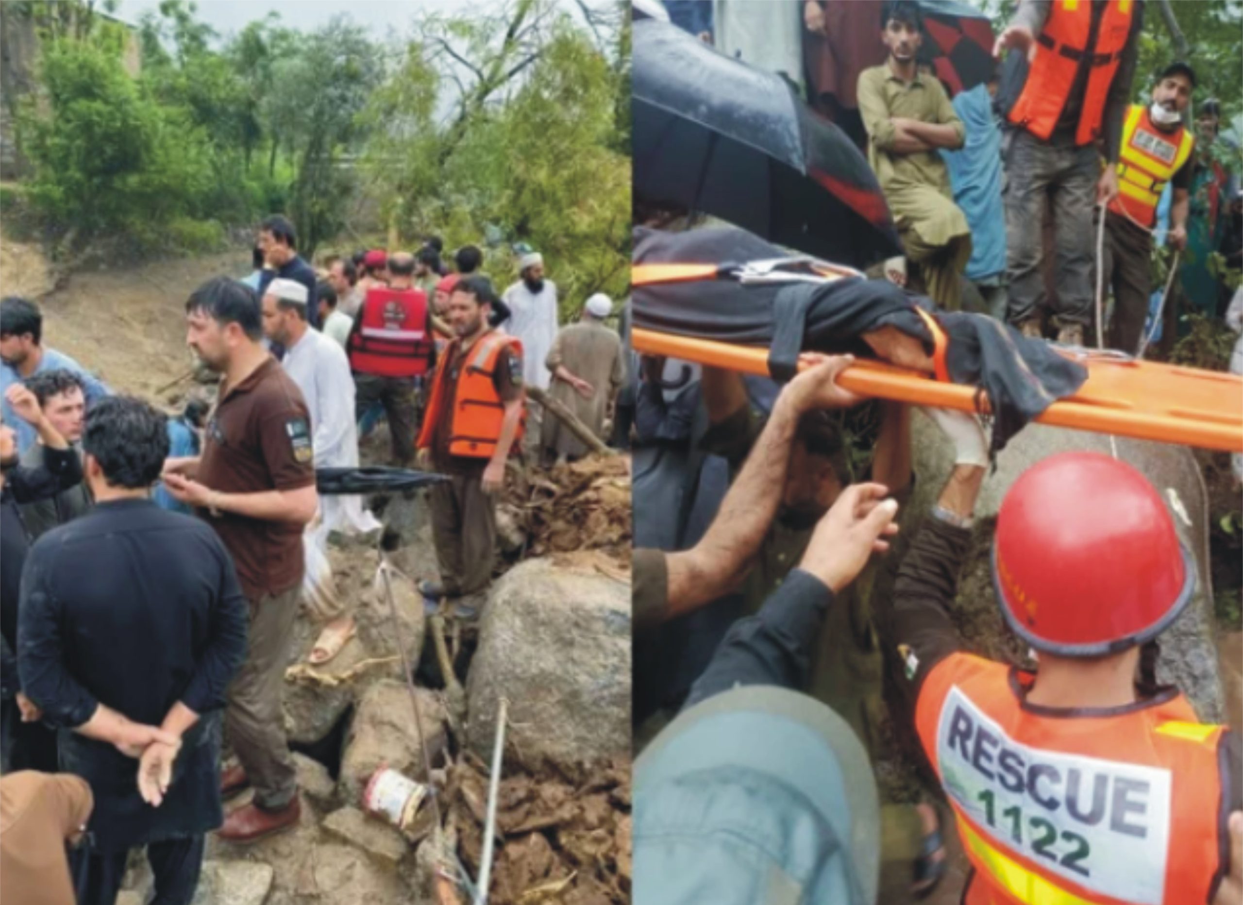 کے پی، جی بی اور آزاد کشمیر میں لینڈ سلائیڈنگ اور سیلاب سے تباہی، 61 افراد جاں بحق