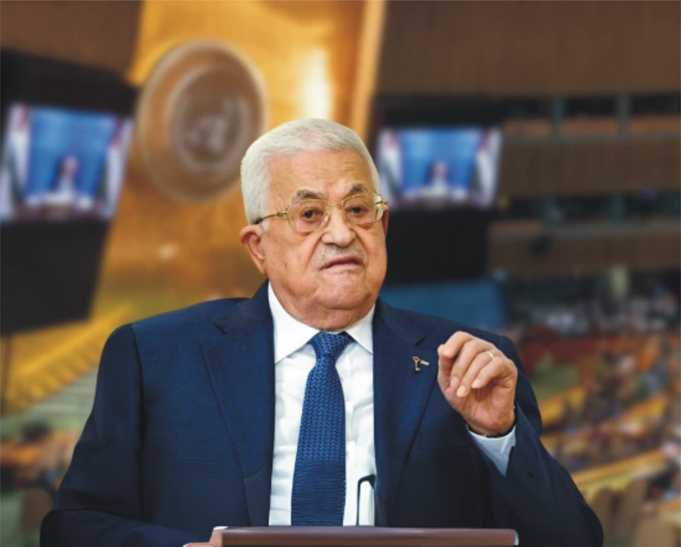 فلسطینی صدر کا غزہ میں فوری جنگ بندی اور حماس سے ہتھیار ڈالنے کا مطالبہ