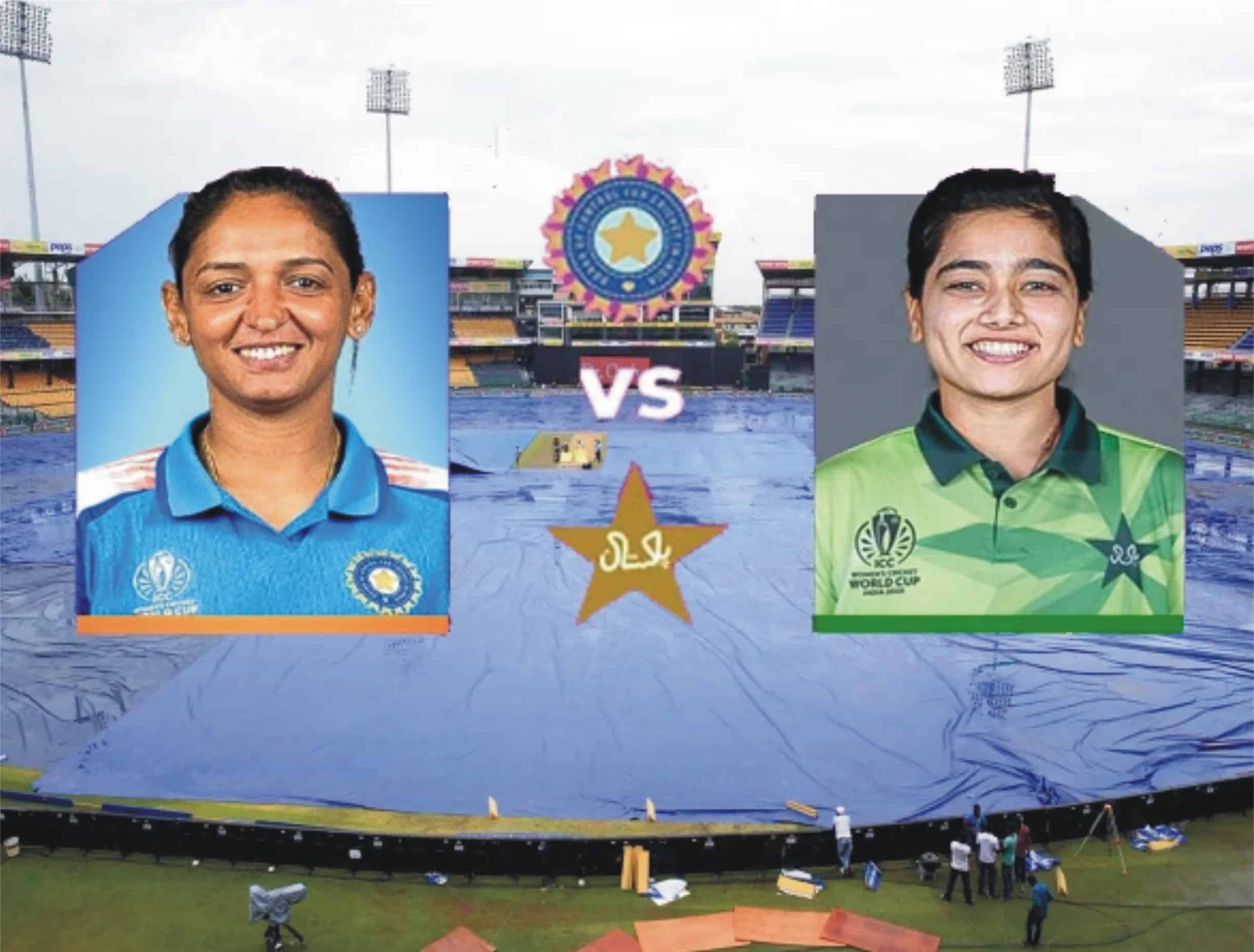 ویمنز ورلڈکپ: سیاست کے بعد پاک بھارت میچ بارش سے بھی متاثر ہونے کا خدشہ