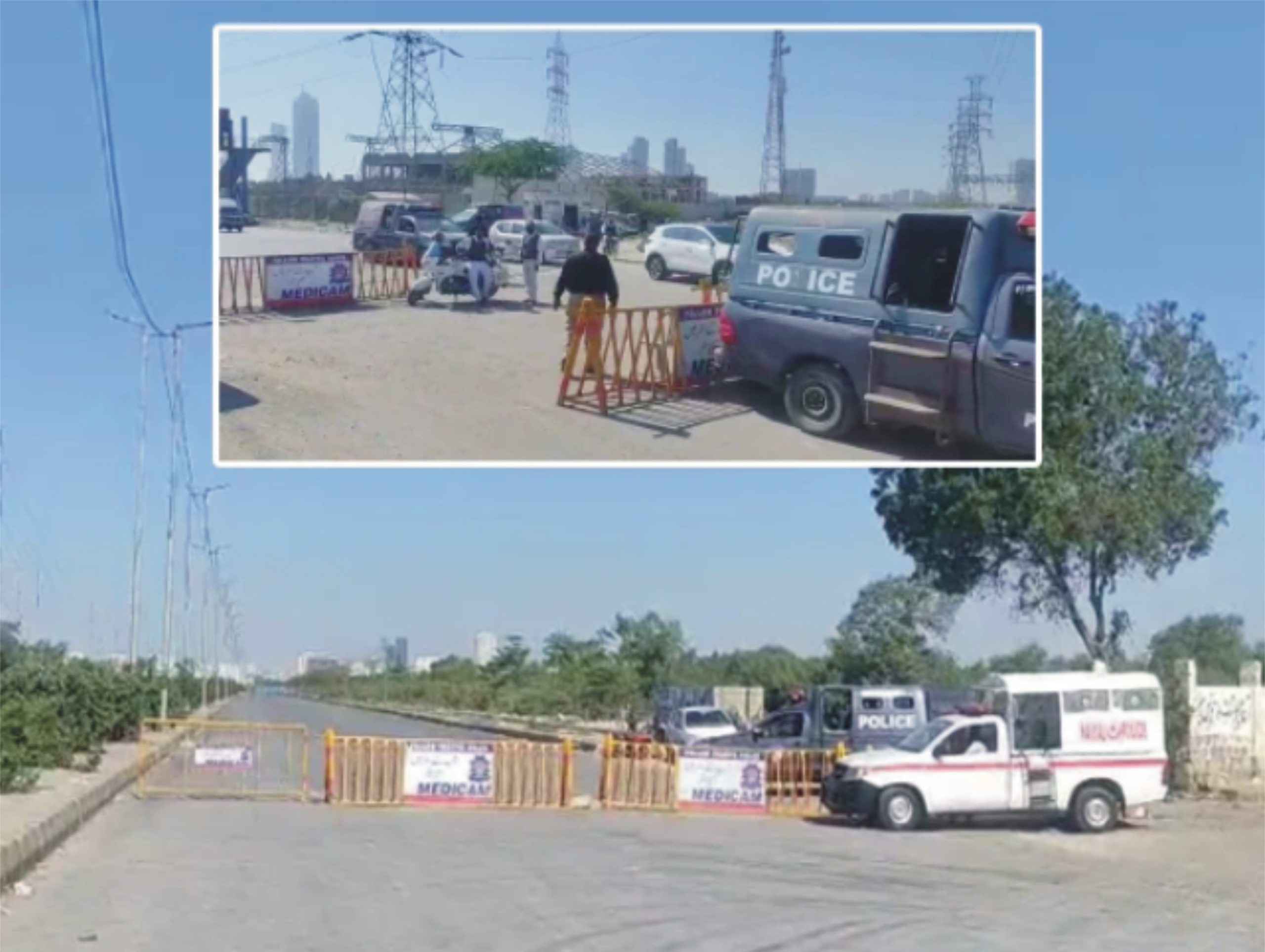 کراچی؛ امریکی قونصلیٹ جانے والے راستے چوتھے روز بھی بند، بھاری نفری تعینات