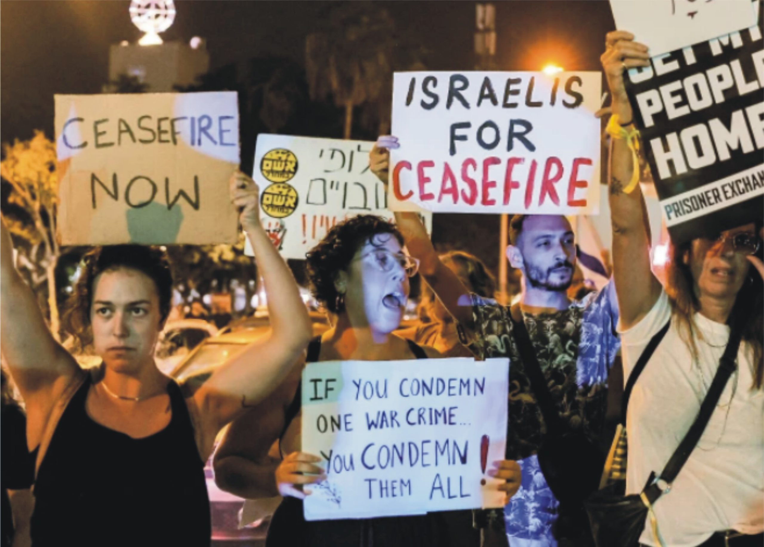 تل ابیب میں عوام سڑکوں پر، نیتن یاہو کے خلاف بڑا احتجاج، جنگ روکنے کا مطالبہ