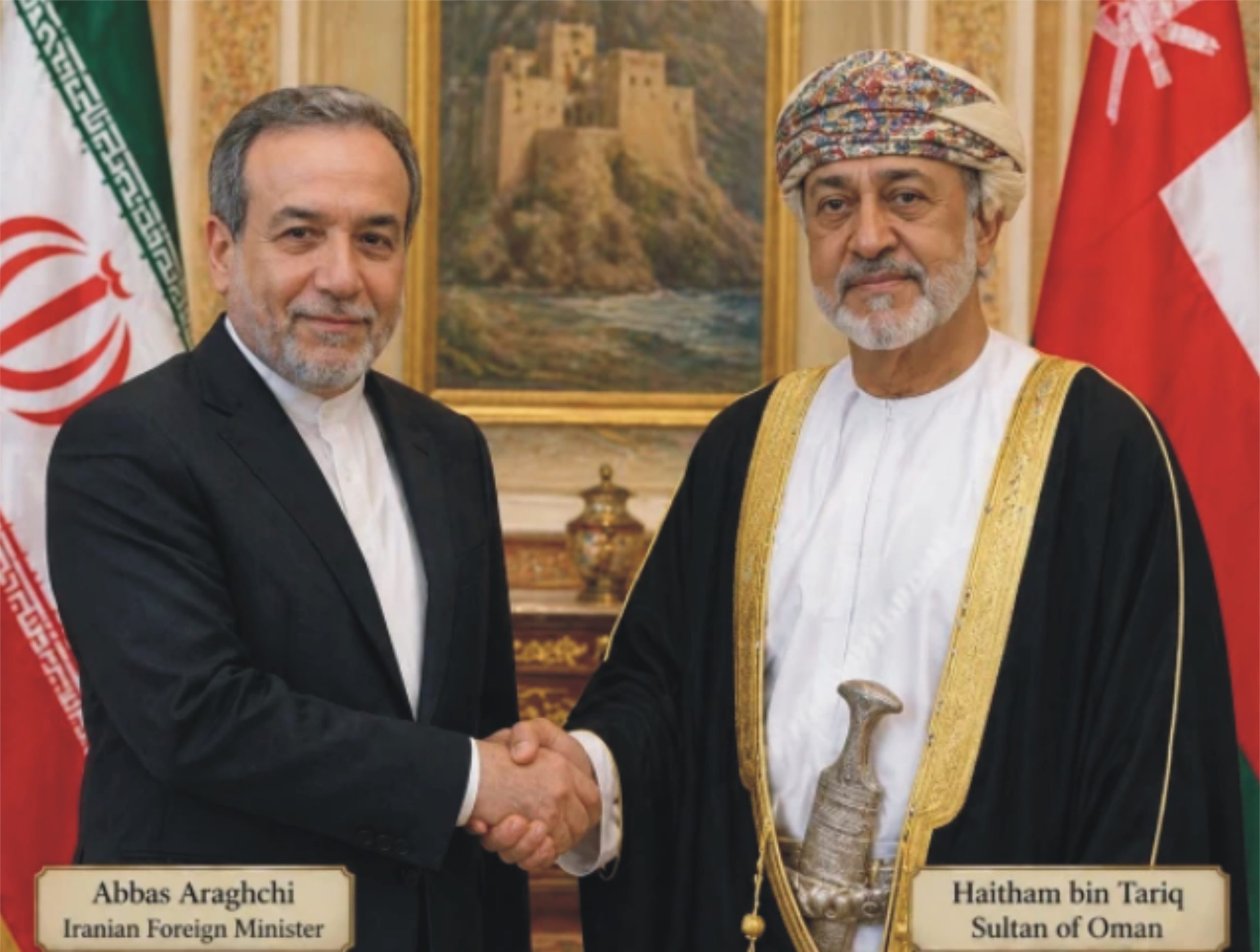 سلطان عمان اور ایرانی وزیر خارجہ عباس عراقچی کی مسقط میں اہم ملاقات