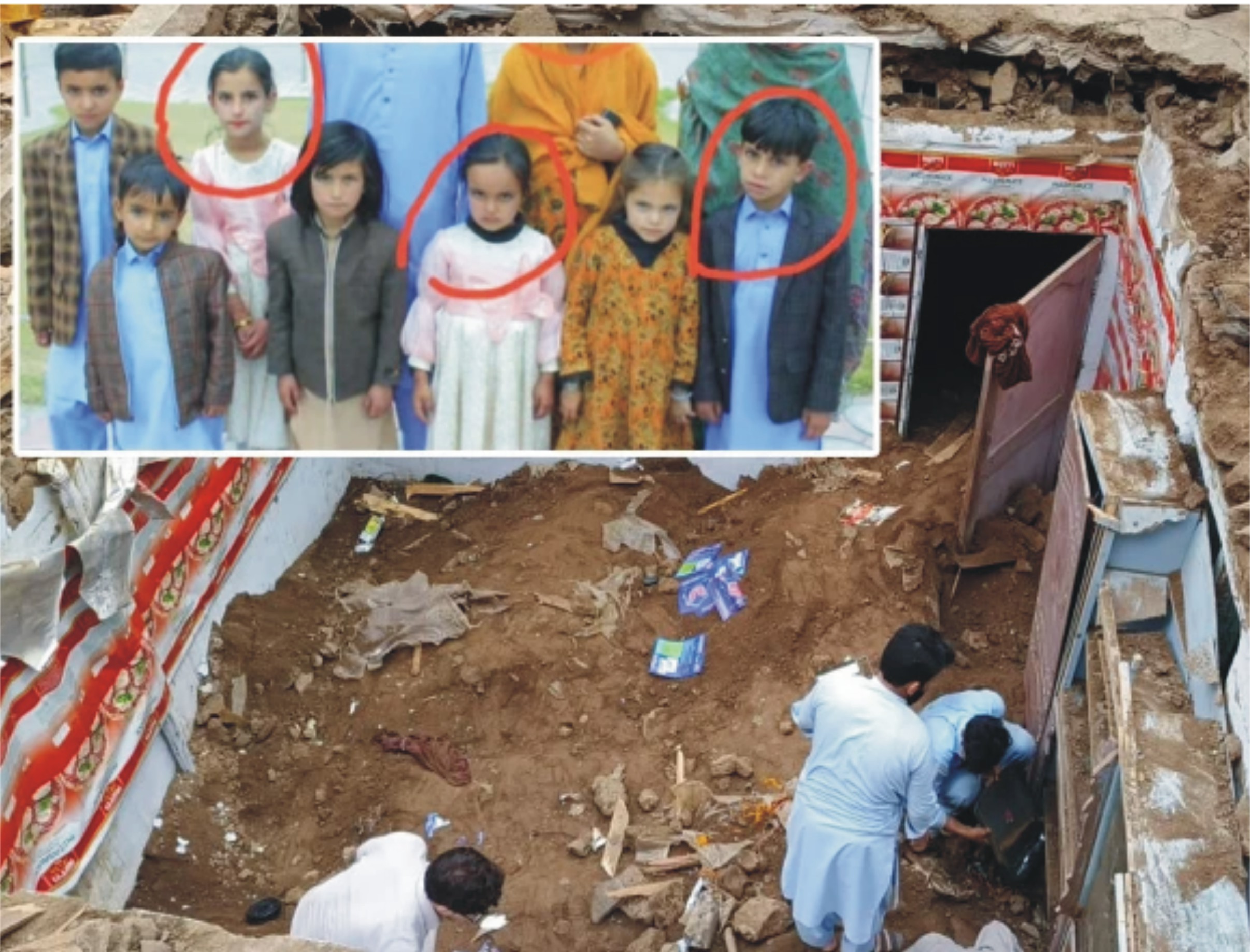 شانگلہ؛ مکان کی چھت گرنے سے 7 بچے ملبے تلے دب گئے، 6 جاں بحق