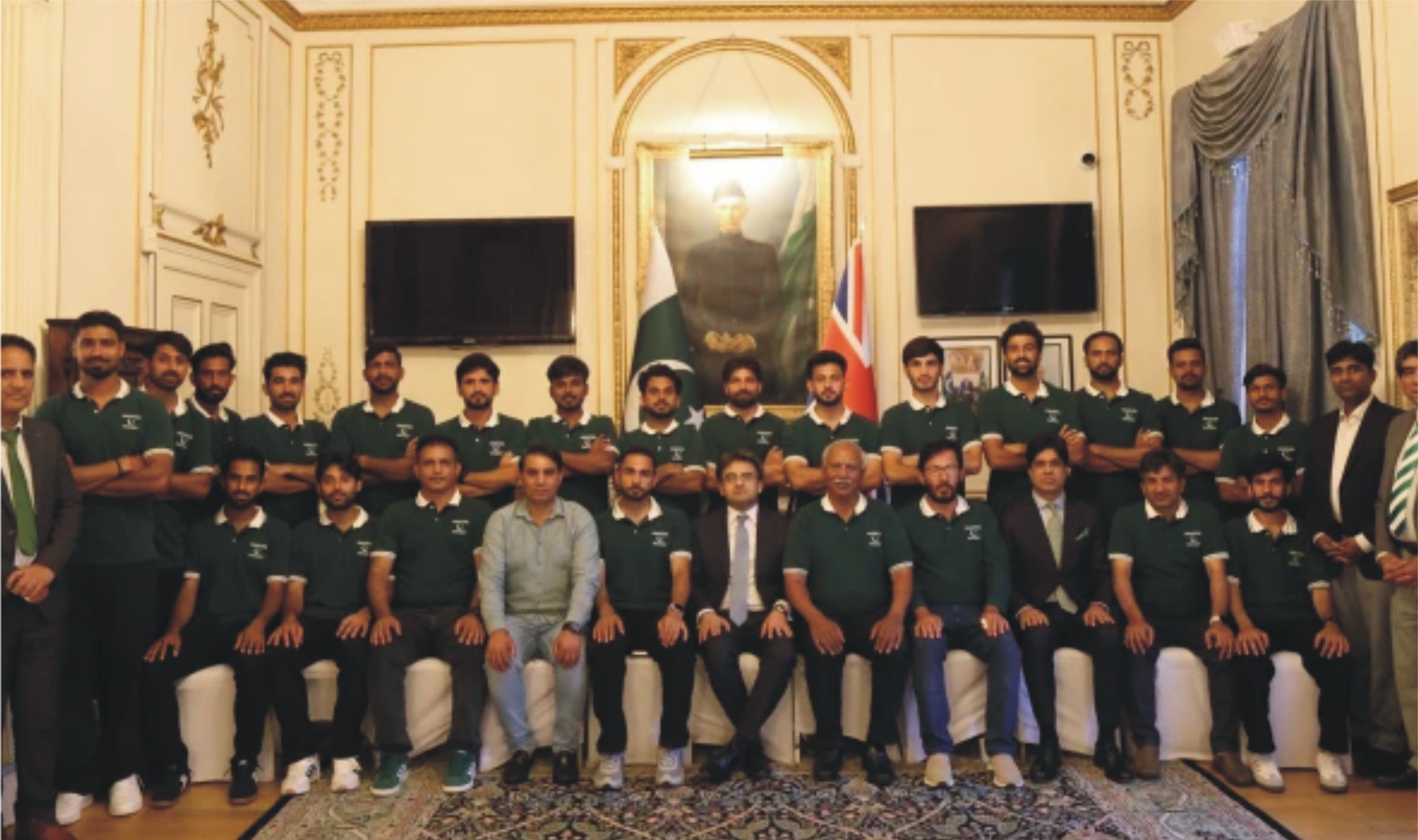 پاکستان ہائی کمیشن لندن میں قومی ہاکی ٹیم کے اعزاز میں استقبالیہ