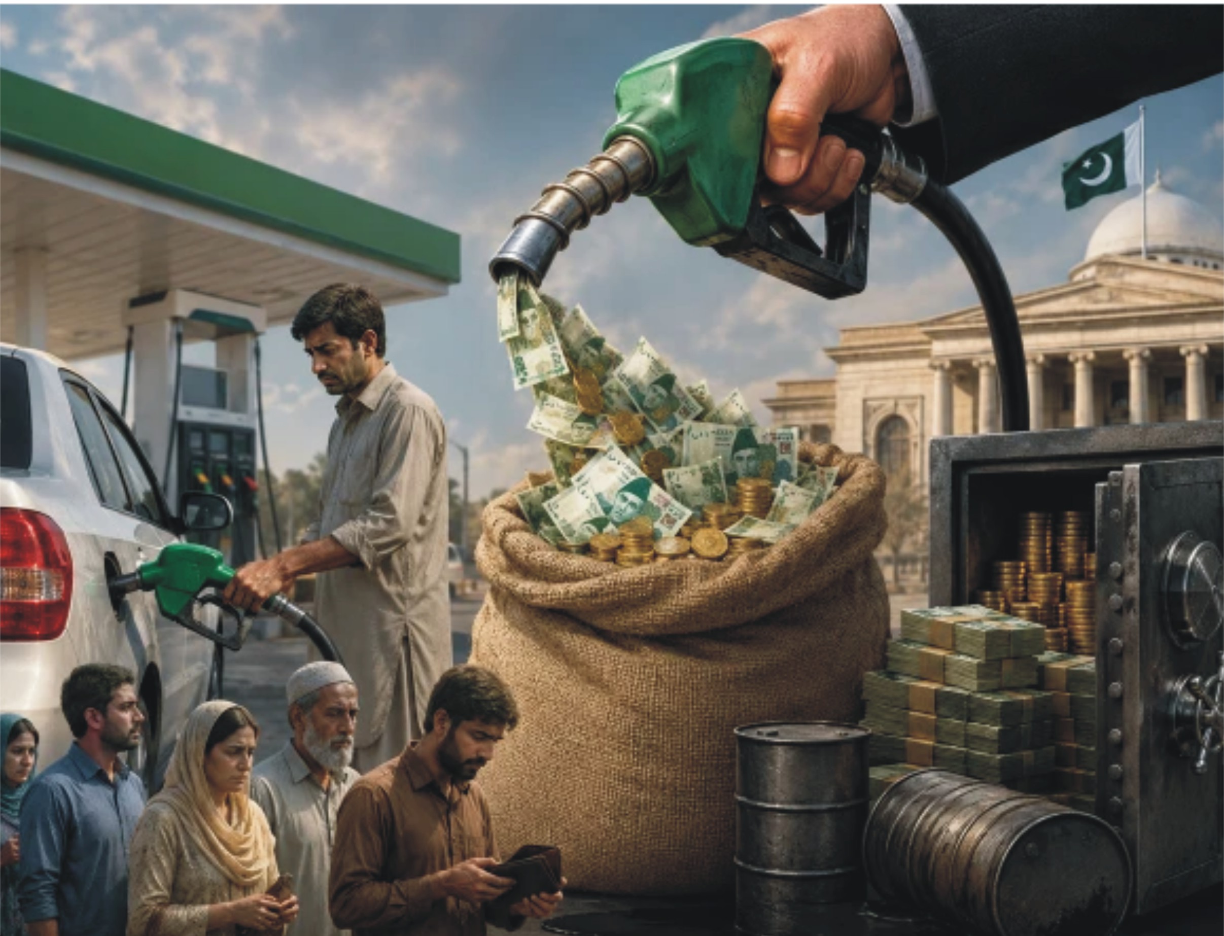 شہری ایک لیٹر پیٹرول پر کتنا ٹیکس اور مارجن ادا کرنے پر مجبور ہیں؟