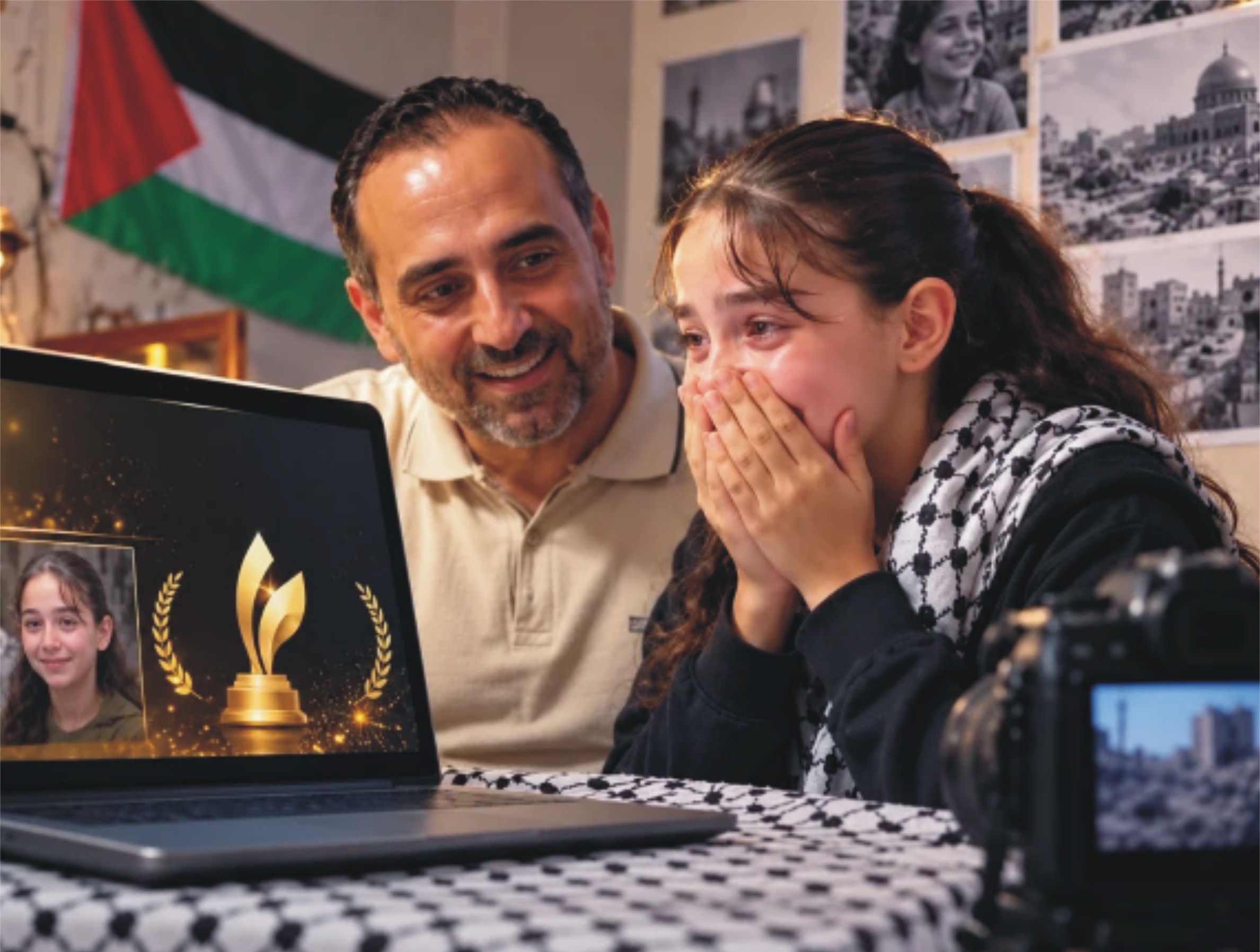 غزہ کی مشکلات اجاگر کرنے والی فلسطینی لڑکی عالمی ایوارڈ کے فائنل میں پہنچ گئی