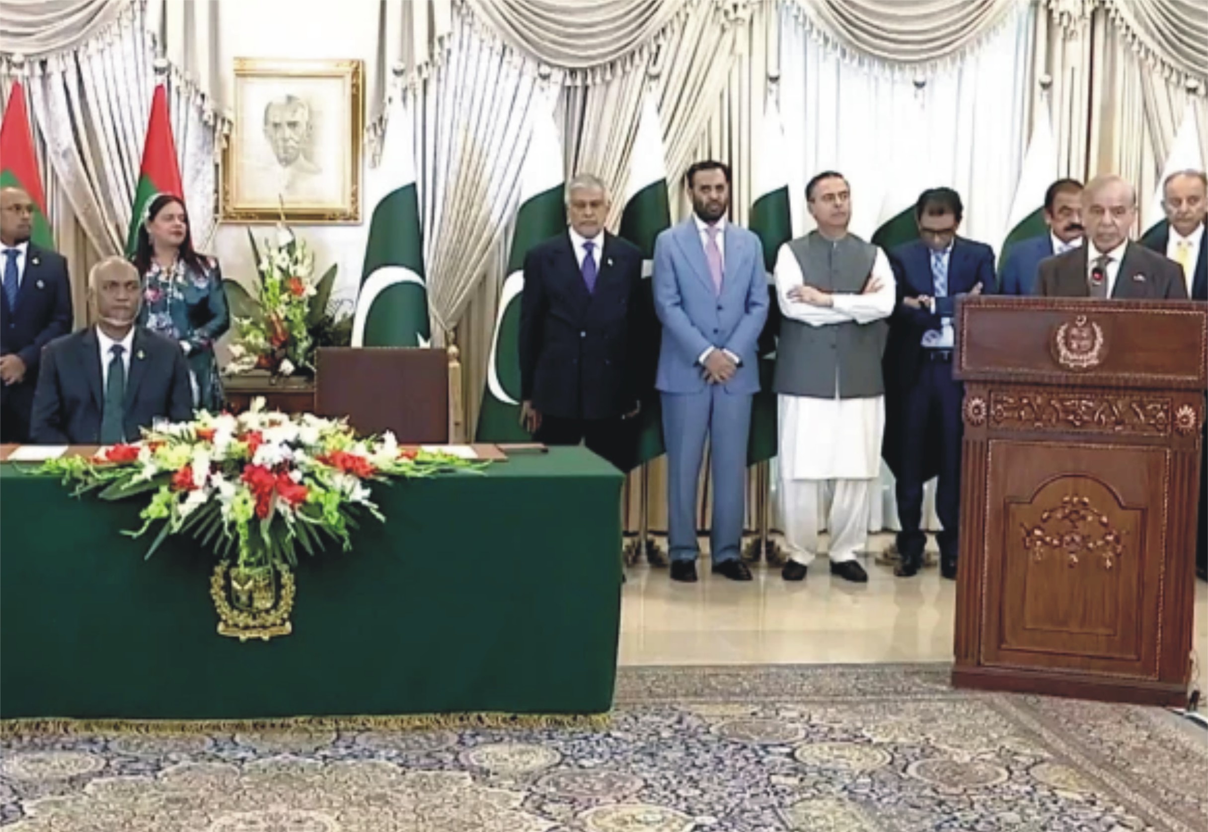 پاکستان اور مالدیپ کے درمیان 20 ایم او یو سائن، تجارت 1.34 لاکھ ڈالر سے 20 کروڑ ڈالر تک لانے پر اتفاق